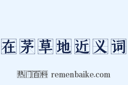 在茅草地近义词是什么意思的图片